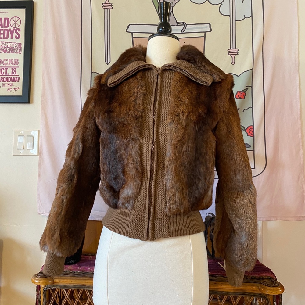 Brown Fur Women's Jacket